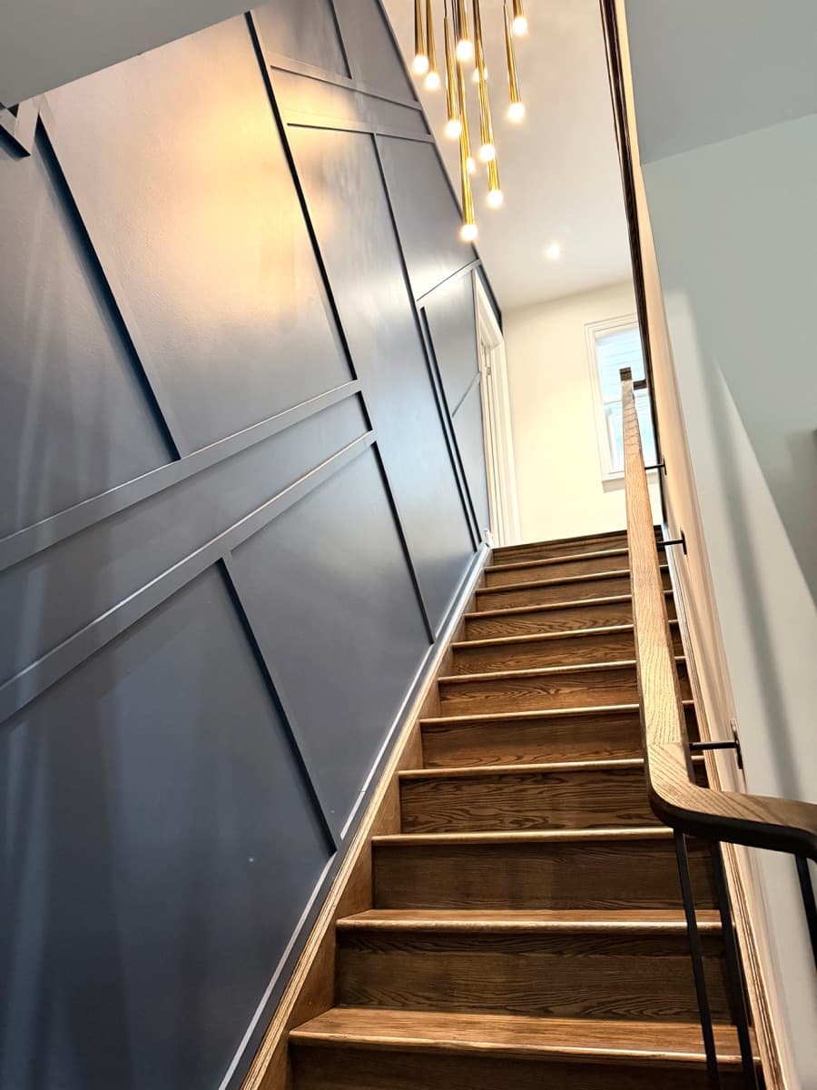 Staircase after deep clean